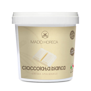 Cioccolata bianca Crema Spalmabile Artigianale "Secchio da 3kg" - Mado Horeca
