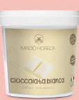 Cioccolata bianca Crema Spalmabile Artigianale "Secchio da 5kg" - Mado Horeca