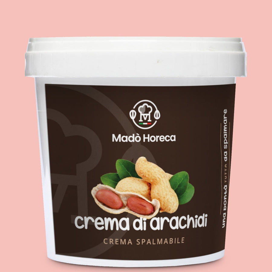 Crema Spalmabile di arachidi SENZA OLIO DI PALMA "Secchio da 5kg" - Mado Ho.re.ca
