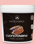 Cuore fondente Crema Spalmabile Artigianale "Secchio da 1kg" - Mado Horeca