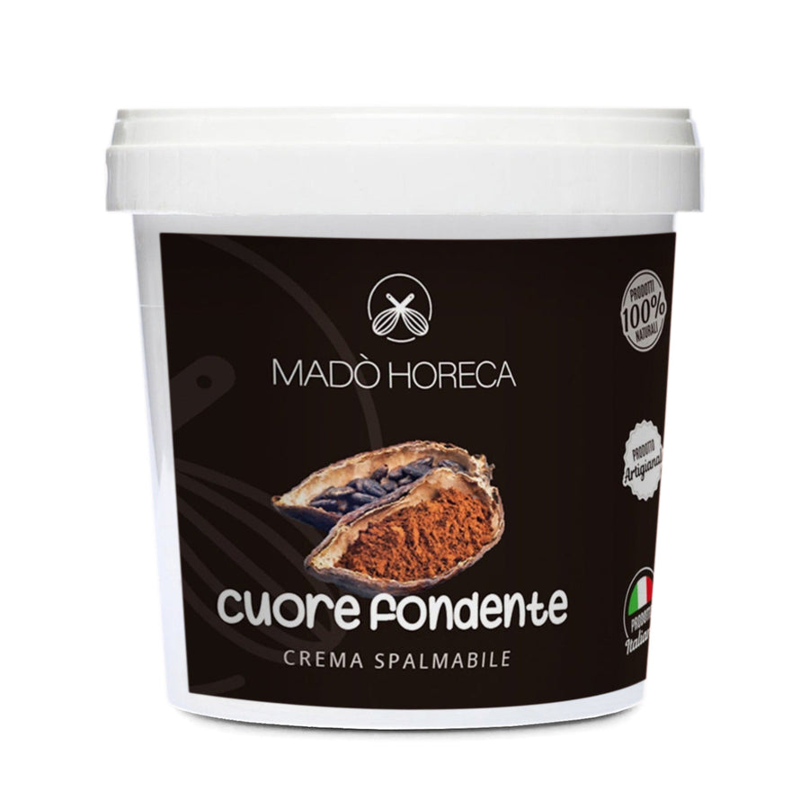 Cuore fondente Crema Spalmabile Artigianale "Secchio da 1kg" - Mado Horeca