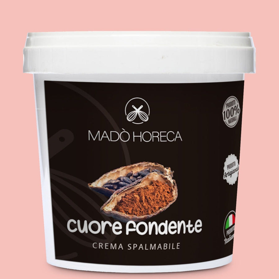 Cuore fondente Crema Spalmabile Artigianale "Secchio da 1kg" - Mado Horeca