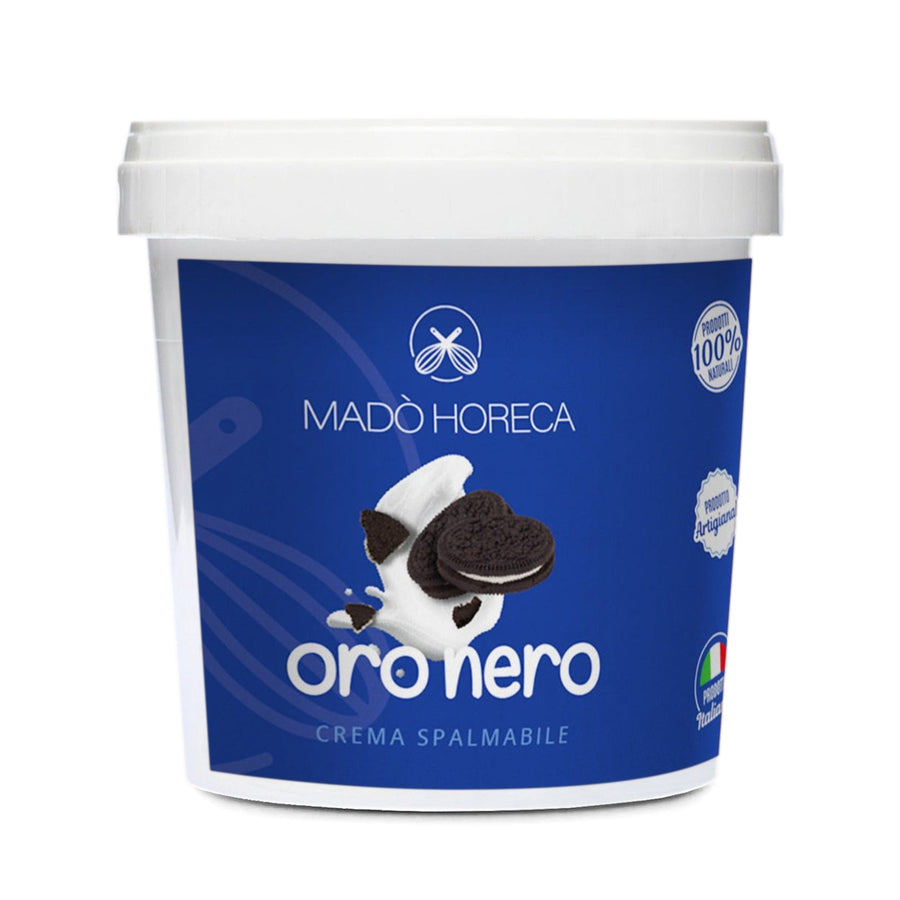 Oro Nero Crema Spalmabile Artigianale "Secchio da 1kg" - Mado Horeca