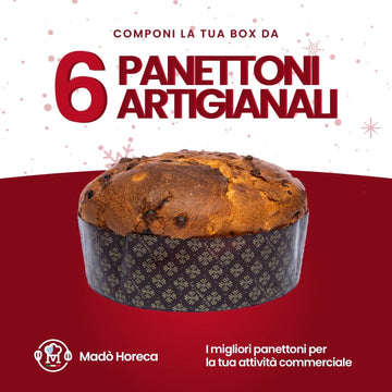 Panettone Artigianale classico Milanese 750gr (PREZZO CADAUNO A PARTIRE DA 20.50€ Iva Compresa) CARTONE DA 6 PEZZI - Mado Ho.re.ca
