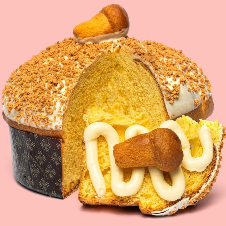 Panettone artigianale con crema al "Babà napoletano" 1kg - Mado Horeca
