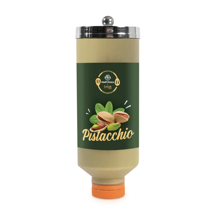 REFIL DI CREMA SPALMABILE AL GUSTO PISTACCHIO "BOTTIGLIA DA 800GR" - Mado Ho.re.ca